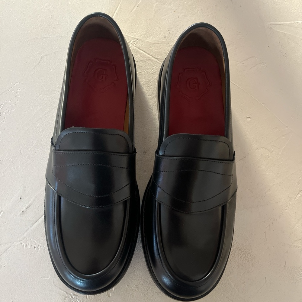 Grenson Black Leather Loafers